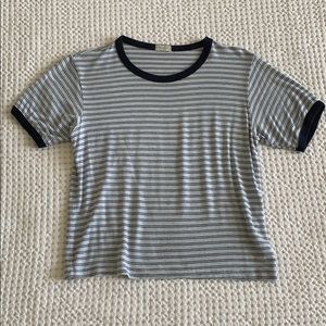 Brandy Melville John Galt Striped Baby Tee